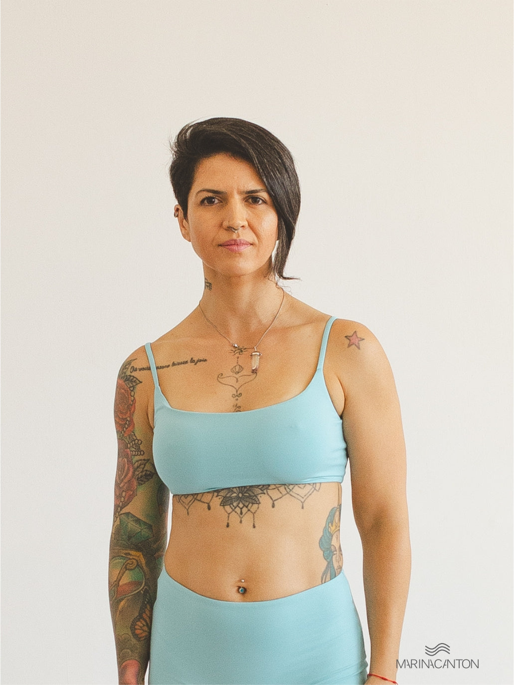 Top Bio Light Slim Alcinha Colors Azul Meditação