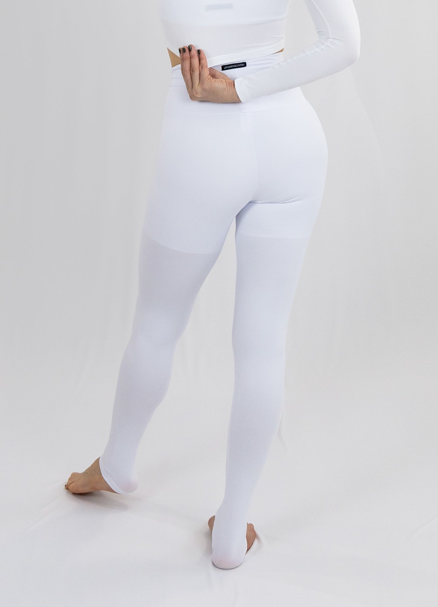 Legging Bio Light Cós Alongado com Shorts Interno Clássicos Branco