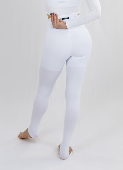 Legging Bio Light Cós Alongado com Shorts Interno Clássicos Branco