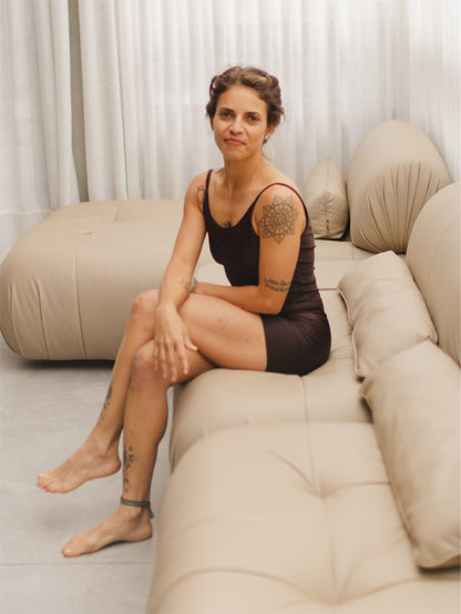 Macaquinho Spirit Alcinha Costas V Café