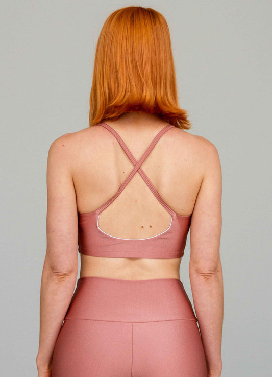 Top Spirit Alça Cruzada Rose