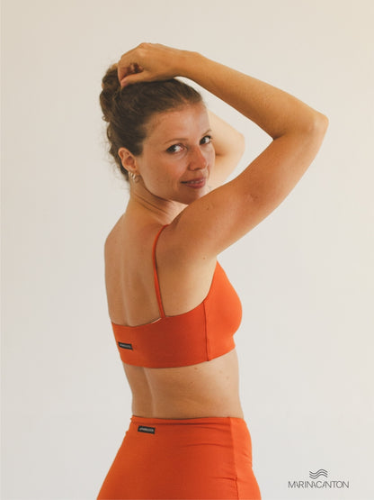 Top Bio Light Slim Alcinha Colors Laranja Terracota