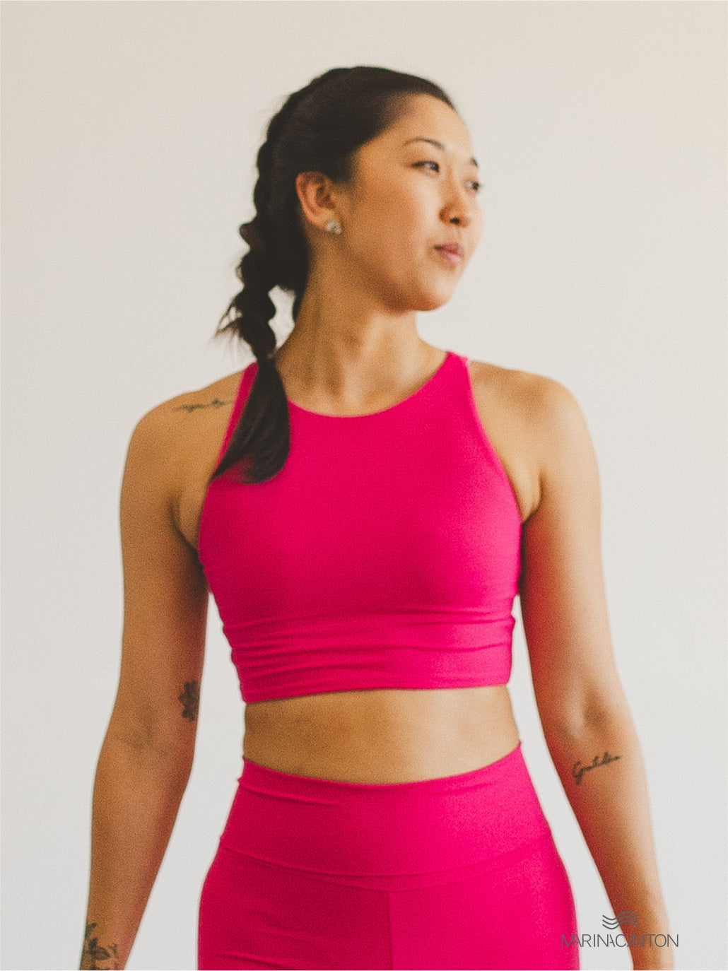 Top Cropped Bio Light Regata Colors Rosa Choque