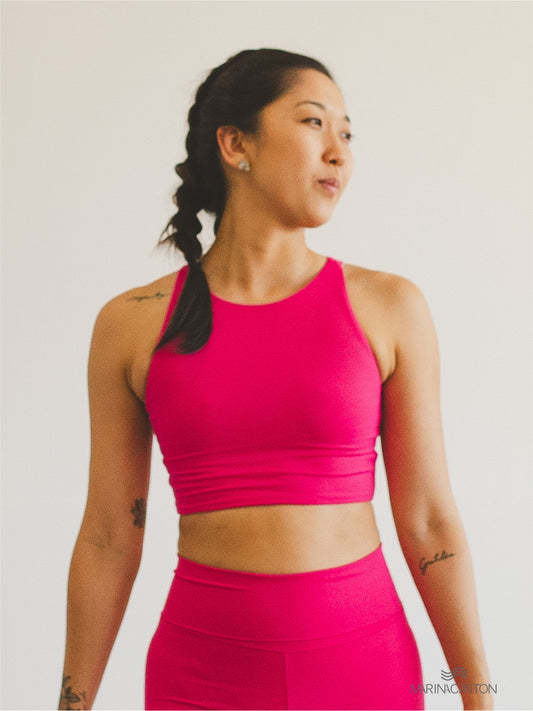 Top Cropped Bio Light Regata Colors Rosa Choque