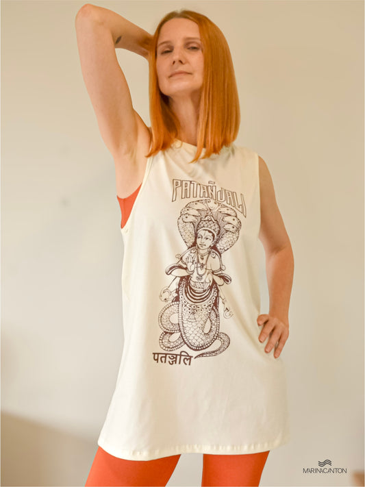 Regata  Patanjali, Unissex,  100% algodão - Off White