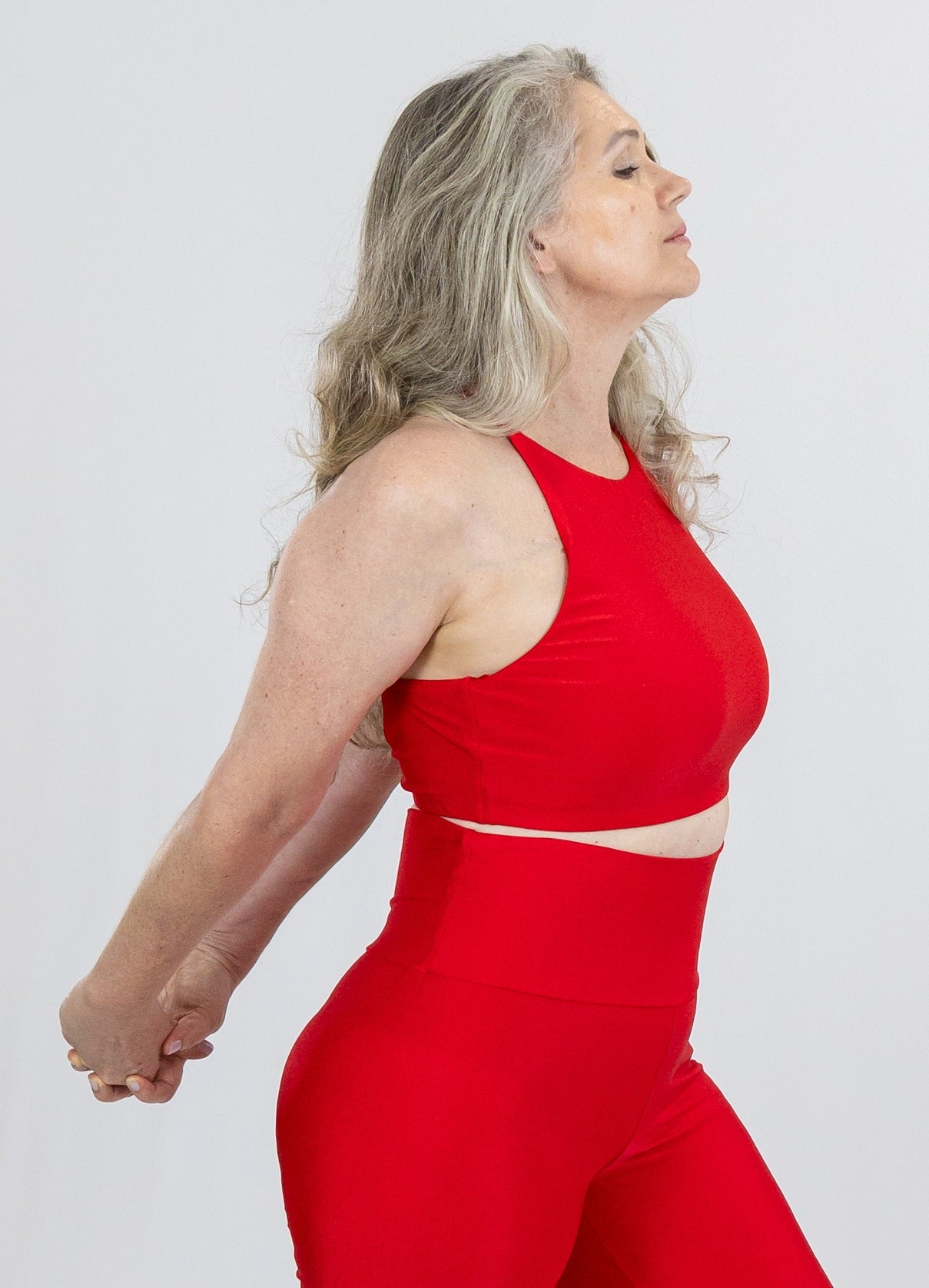 Top Spirit Light Alça Cruzada Vermelho