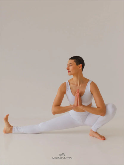 Legging Bio UP Compress Cintura Alta Branca