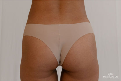 Calcinha Pele, Tanga, Sem Costura - Cor: chocolate