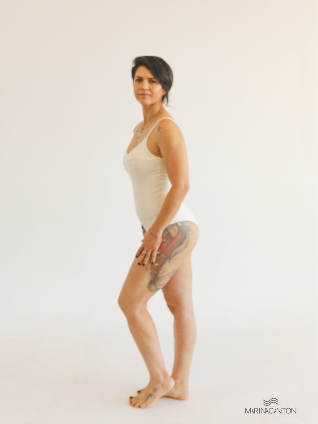 Body Maiô Bio Light Duplo de Alcinha Clássicos Off White