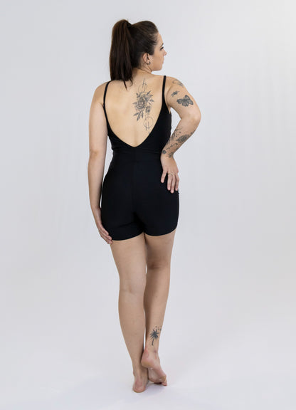 Macaquinho Spirit Alcinha Costas V Preto