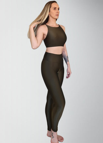 Legging Spirit Light Cintura Alta Oliva