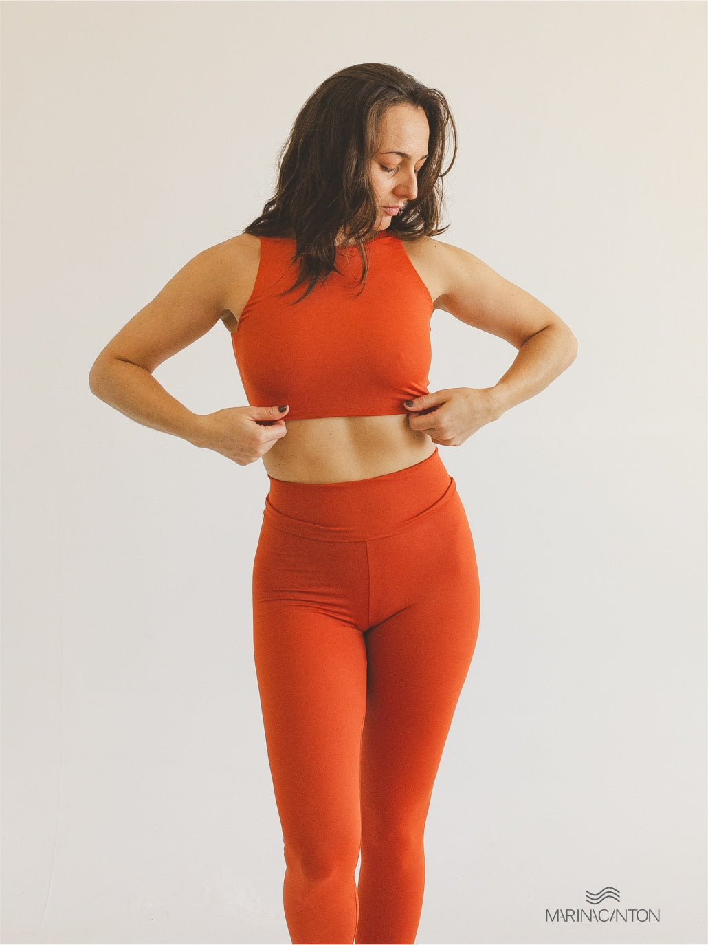 Top Cropped Bio Light Regata Colors Laranja Terracota