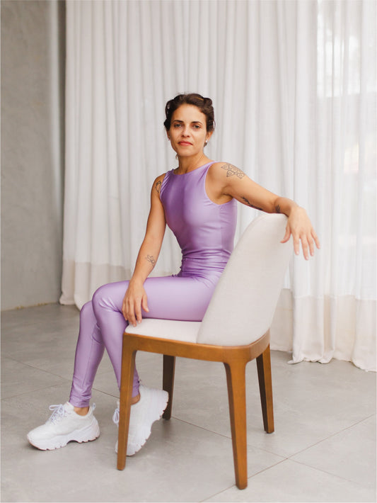 Macacão Spirit Regata Lavanda