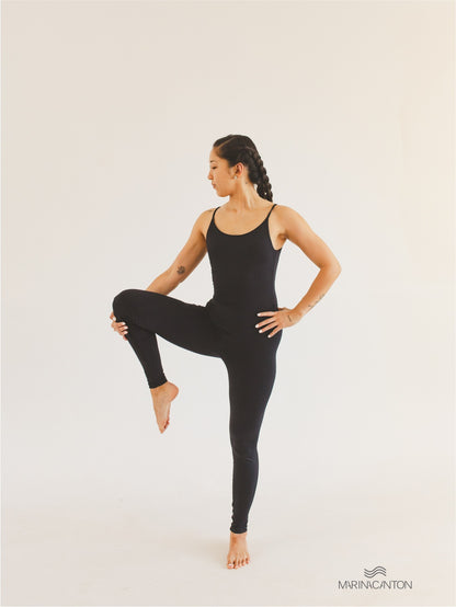 Macacão Bio Light Alcinha Costas V com Shorts Interno Clássicos Preto