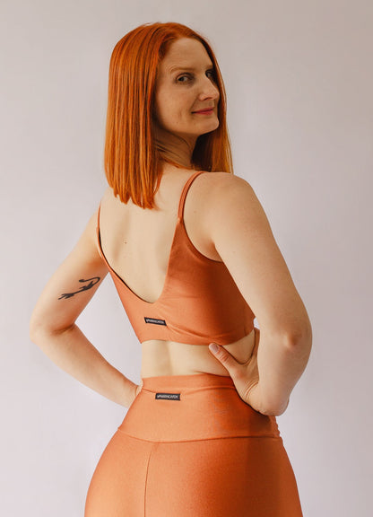 Top Spirit Alcinha Costas V Cobre