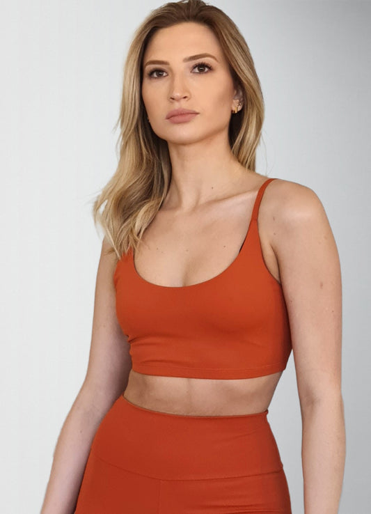 Top Bio Up Compress Alcinha Costas V Terracota