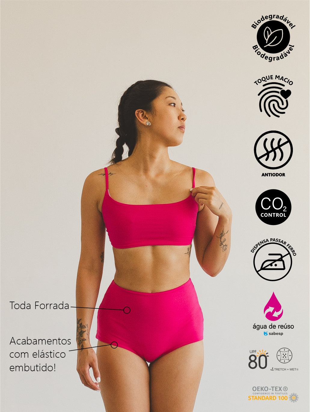 Hot Pants Bio Light Colors Rosa Choque