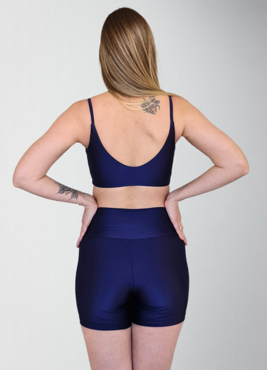 Shorts Spirit Cintura Alta Marinho