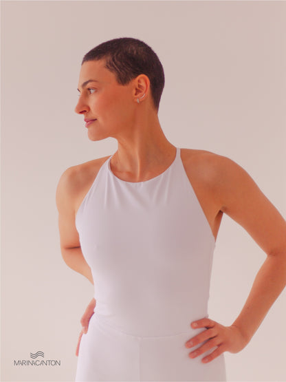 Macaquinho Bio UP Compress Alça Cruzada Branco