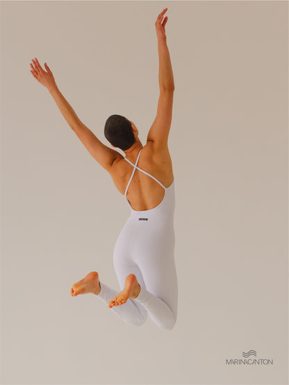 Macacão Bio UP Compress Alça Cruzada Branco