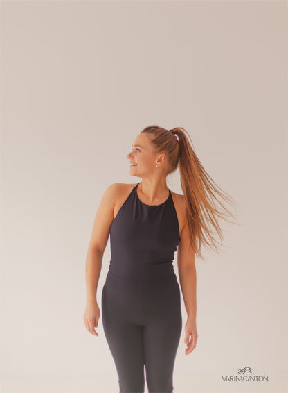 Macacão Bio UP Compress Alça Cruzada Preto