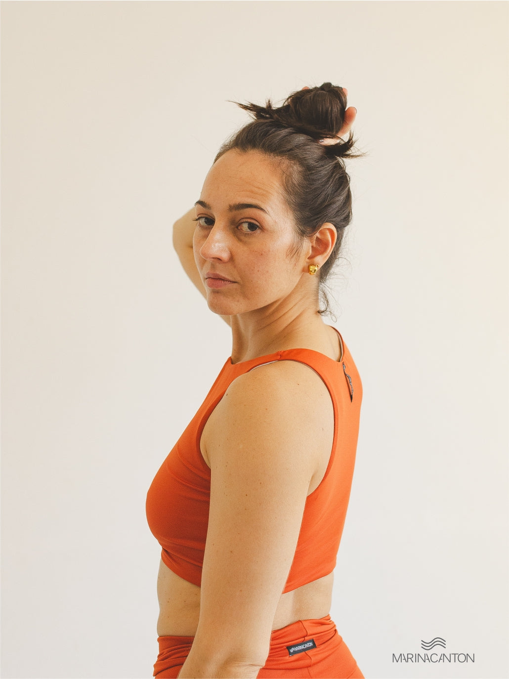 Top Cropped Bio Light Regata Colors Laranja Terracota