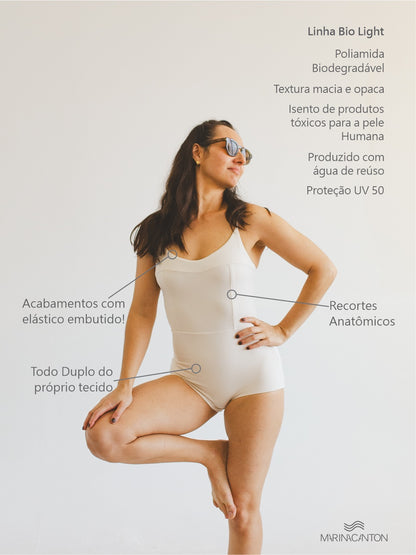 Body Hot Pants Bio Light Duplo de Alcinha Clássicos Off White