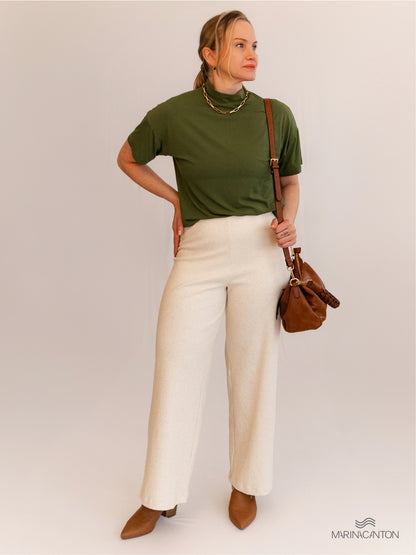 Blusa Gola Alta Semear Verde Oliva