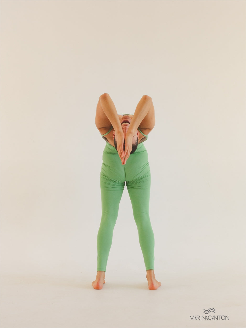 Macacão Bio Light Alcinha Costas V com Shorts Interno Colors Verde Sálvia