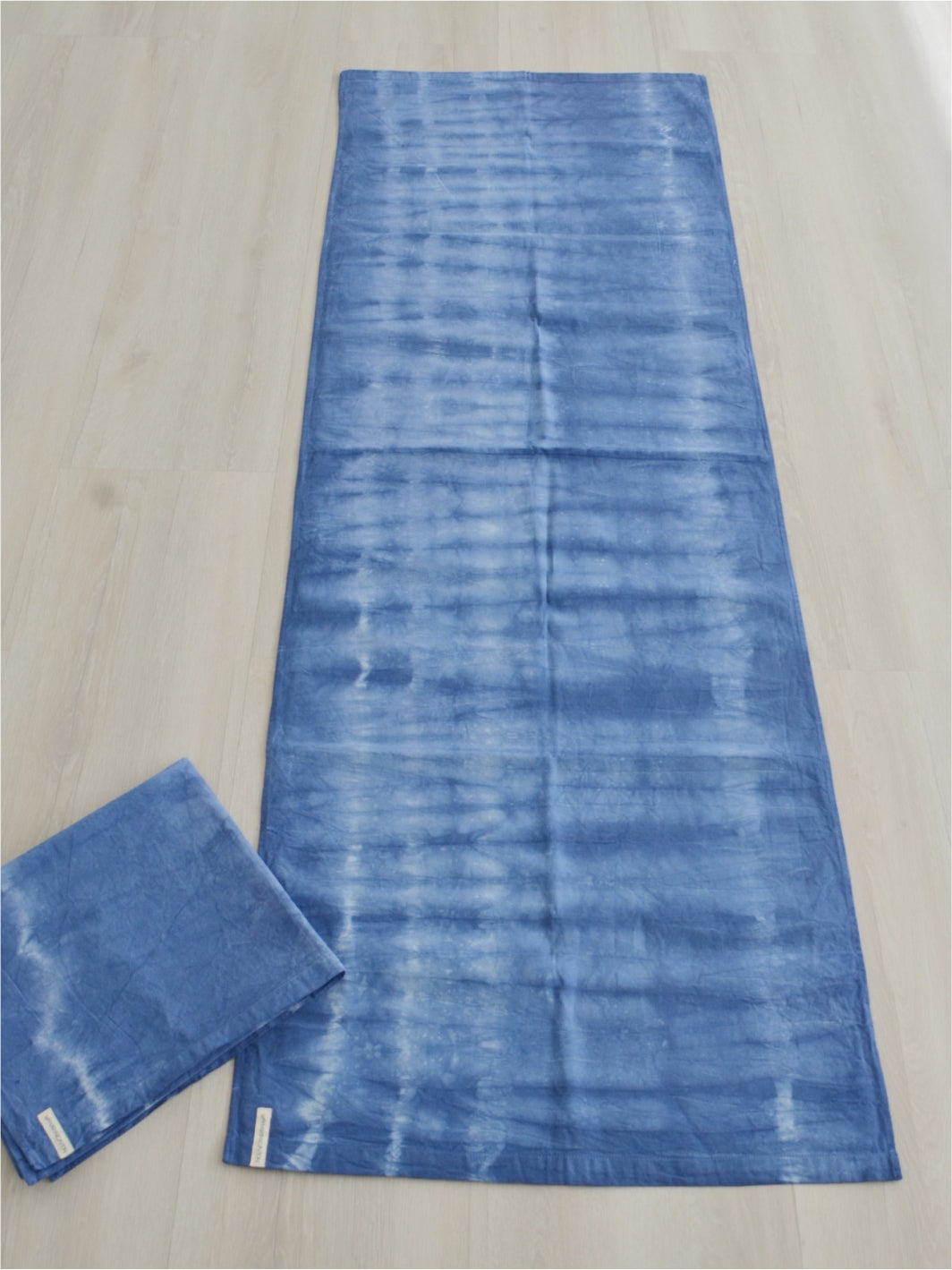 Cotton Mat 100% Algodão com Tingimento Artesanal - Tie Dye Azul Mar