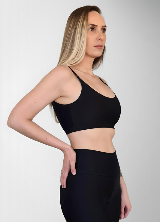 Top Spirit Alcinha Costas V Preto