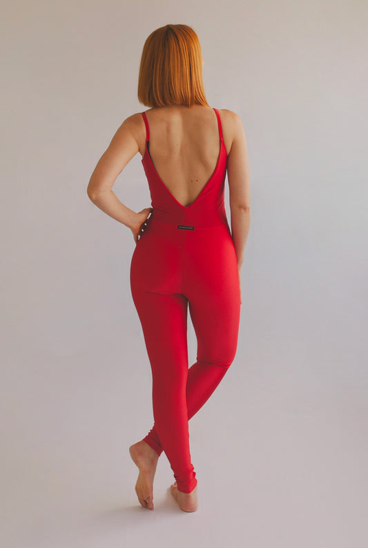 Macacão Spirit Light Alcinha Costas V Vermelho