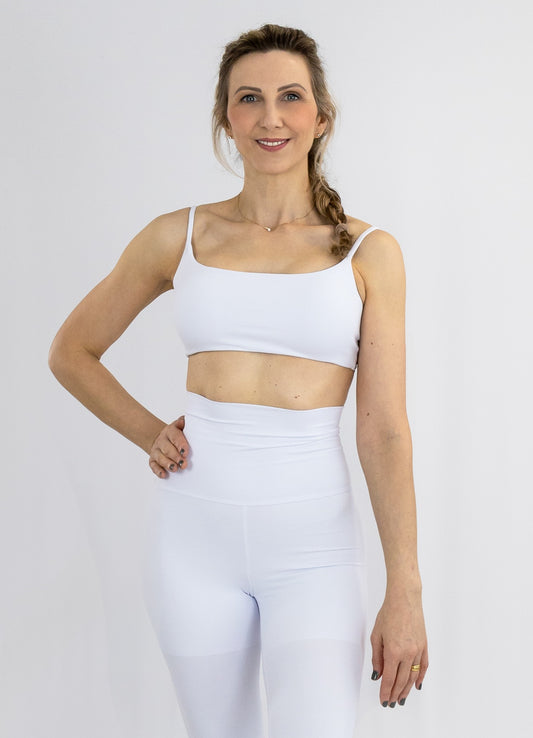 Top Bio Light Slim Alcinha Clássicos Branco