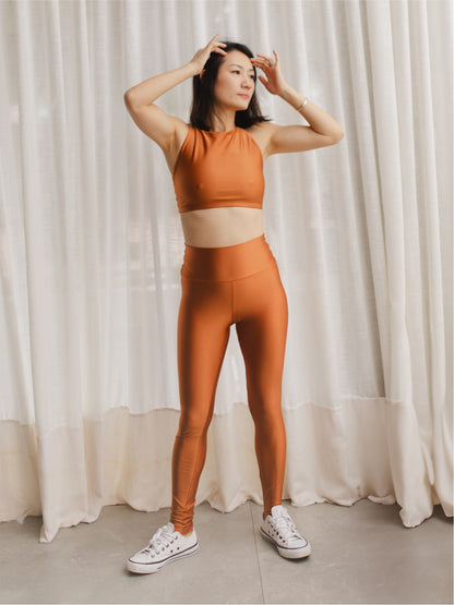 Top Spirit Alça Cruzada Cobre