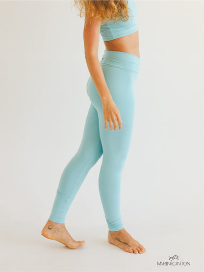 Legging Bio Light Cós Alongado com Shorts Interno Colors Azul Meditação