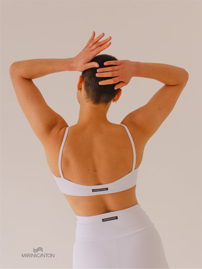 Top Bio UP Compress Alcinha Recortes Branco