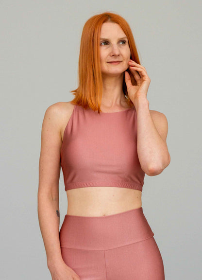 Top Spirit Alça Cruzada Rose