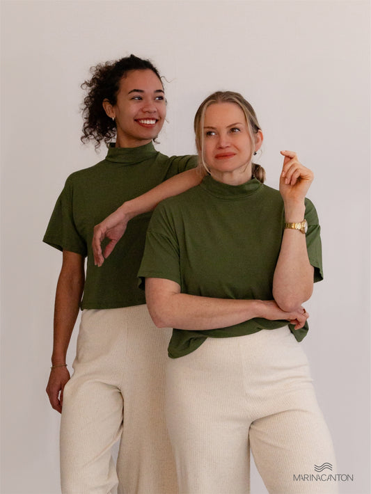 Blusa Gola Alta Semear Verde Oliva