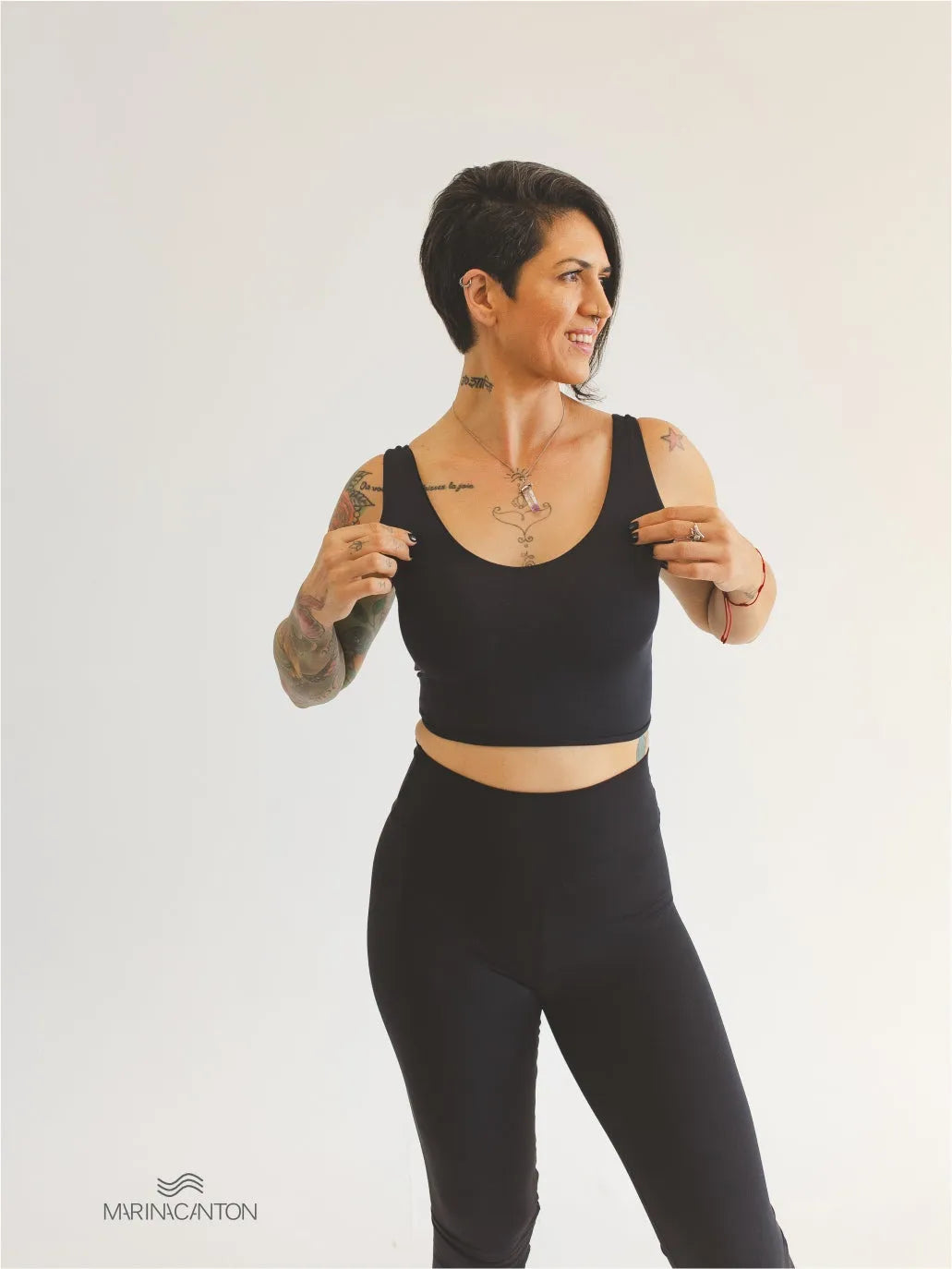 Cropped Bio UP Compress Confort Preto