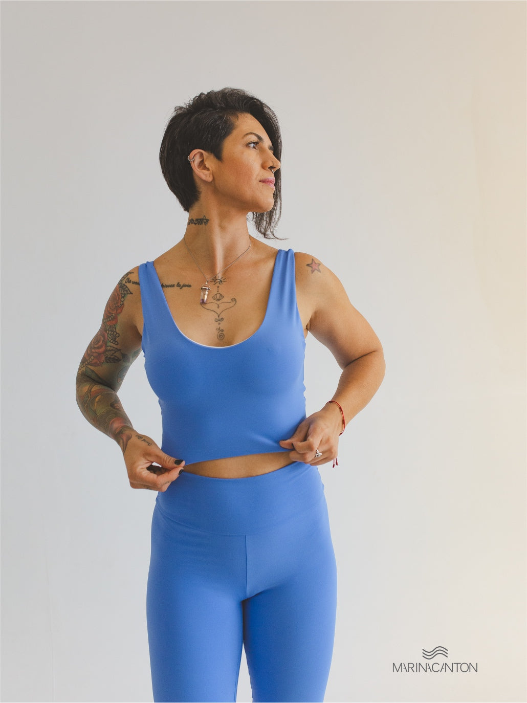 Cropped Bio UP Compress Confort Azul Índigo