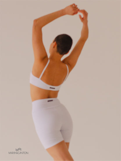 Top Bio UP Compress Alcinha Recortes Branco