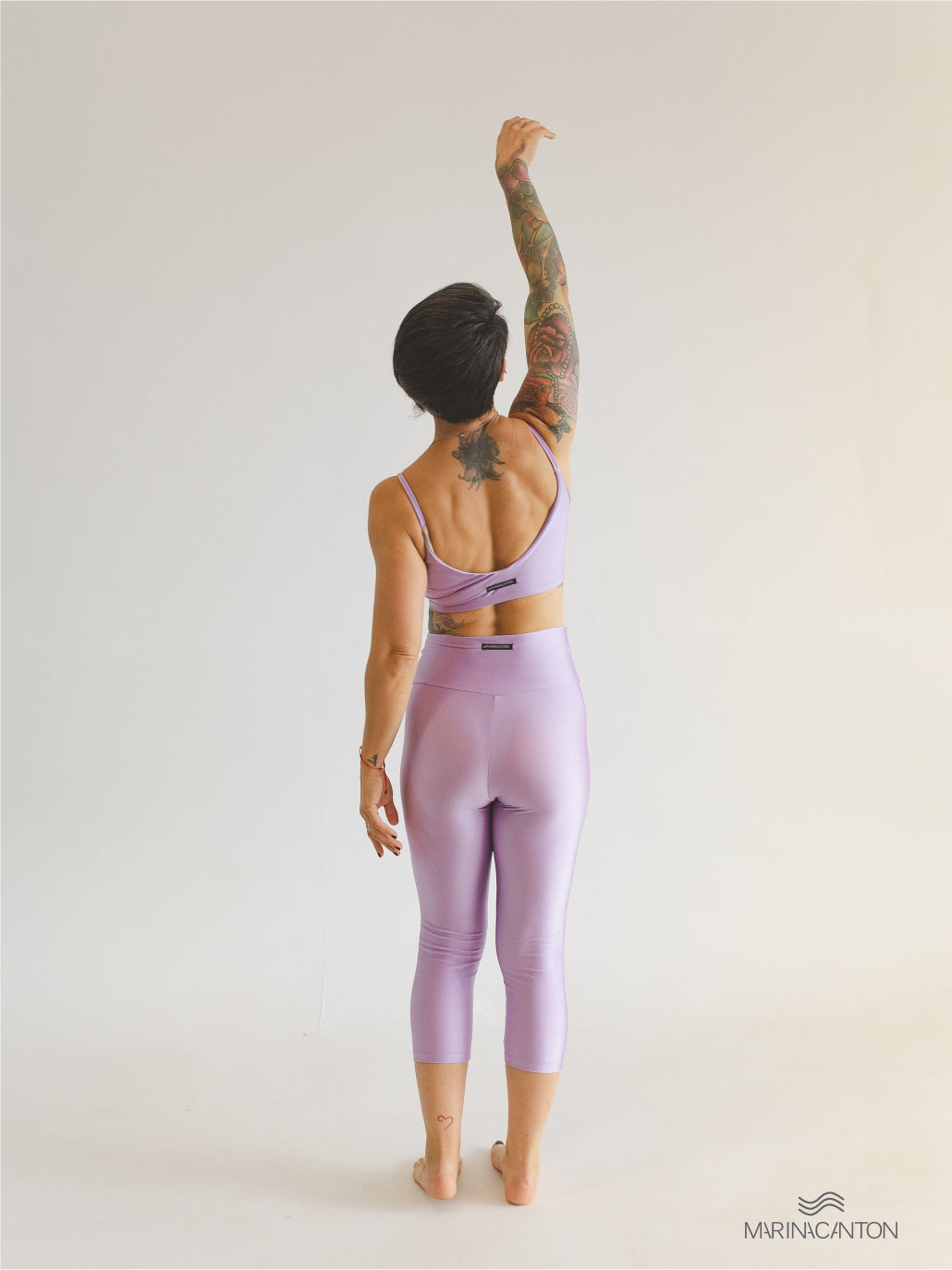 Legging Capri Spirit Cintura Alta Lavanda