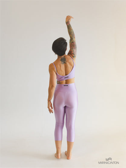 Legging Capri Spirit Cintura Alta Lavanda
