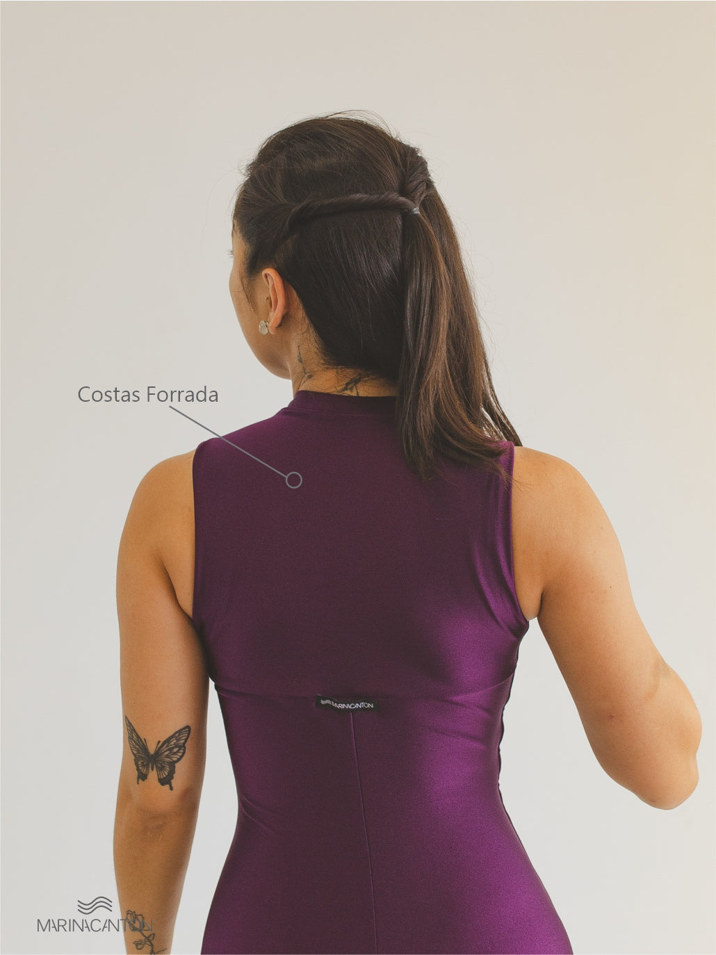 Macação Spirit Pilates com Zíper Amora