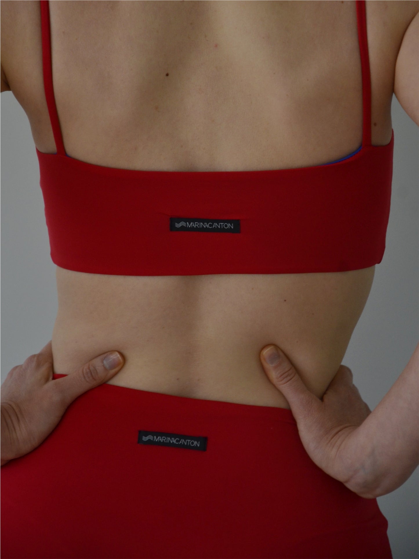 Conjunto Verão Light: Top Slim Alcinha + Hot Pants Vermelho