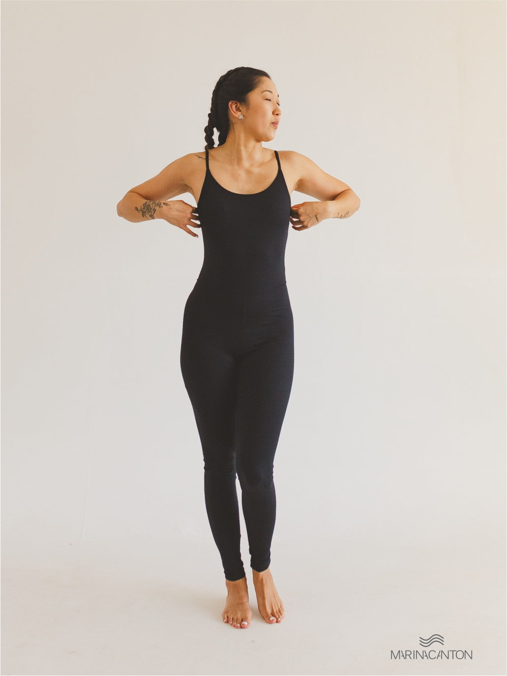 Macacão Bio Light Alcinha Costas V com Shorts Interno Clássicos Preto