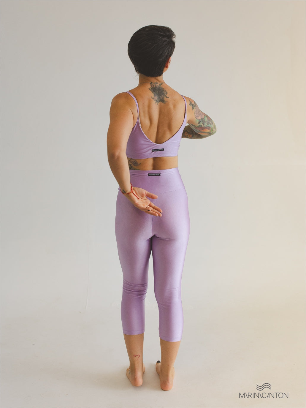 Legging Capri Spirit Cintura Alta Lavanda
