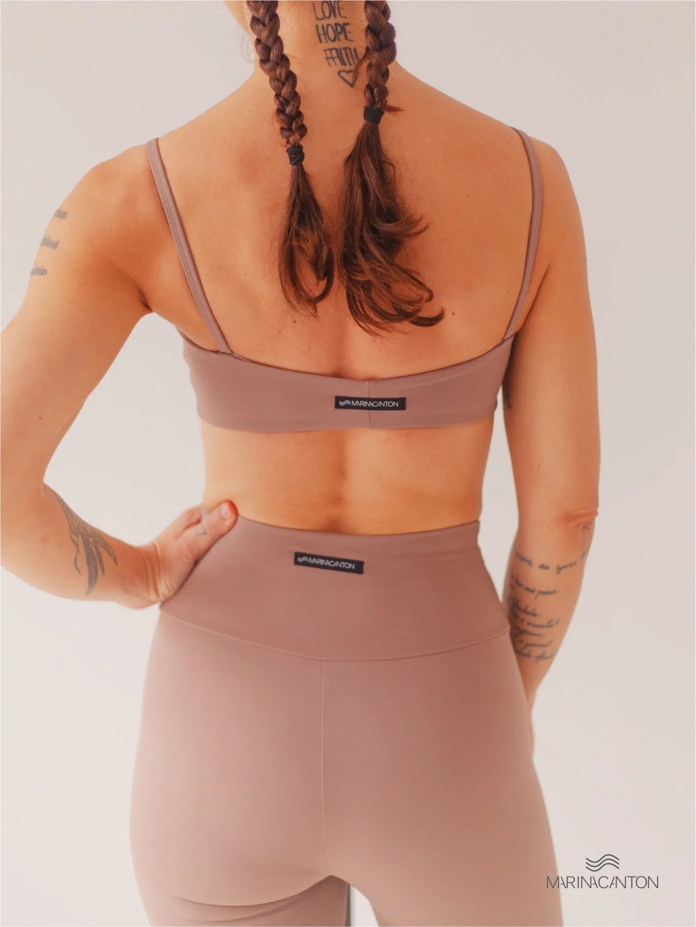 Legging Bio UP Compress Cintura Alta Avelã