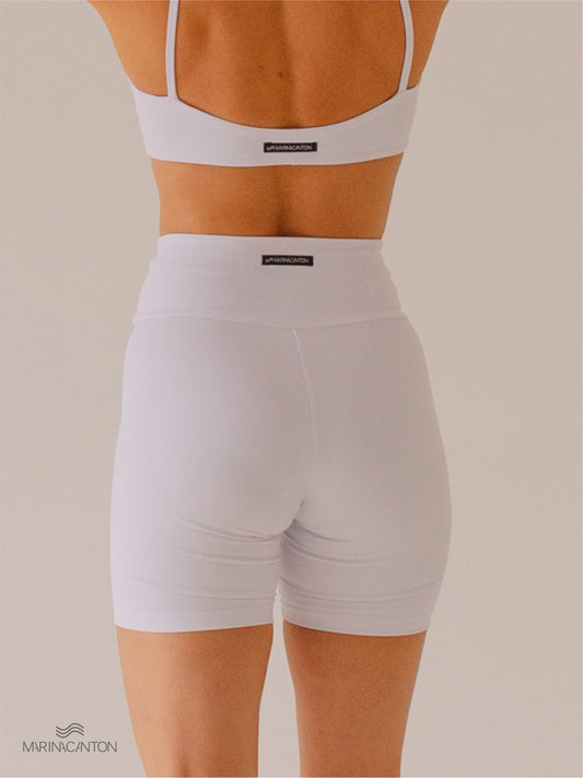 Bermuda Bio Up Compress Cintura Alta Branco