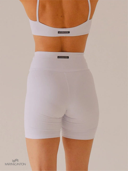 Bermuda Bio Up Compress Cintura Alta Branco